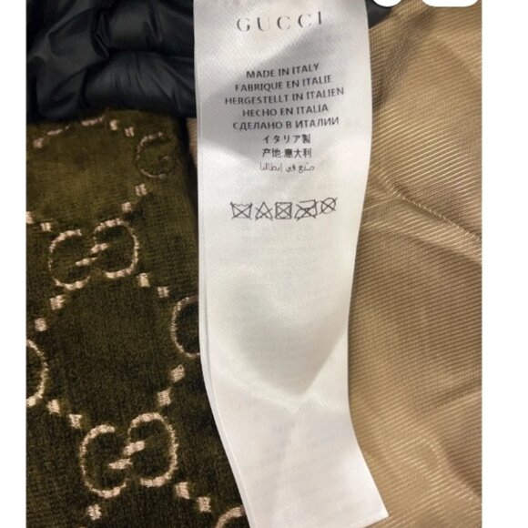 GUCCI GG LOGO MONOGRAM COAT SZ: EU(IT) 38 / US 2 SOFT RICH VELVET & LEATHER - Picture 10 of 16